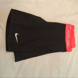 Nike pro dry fit compression shorts longer inseam